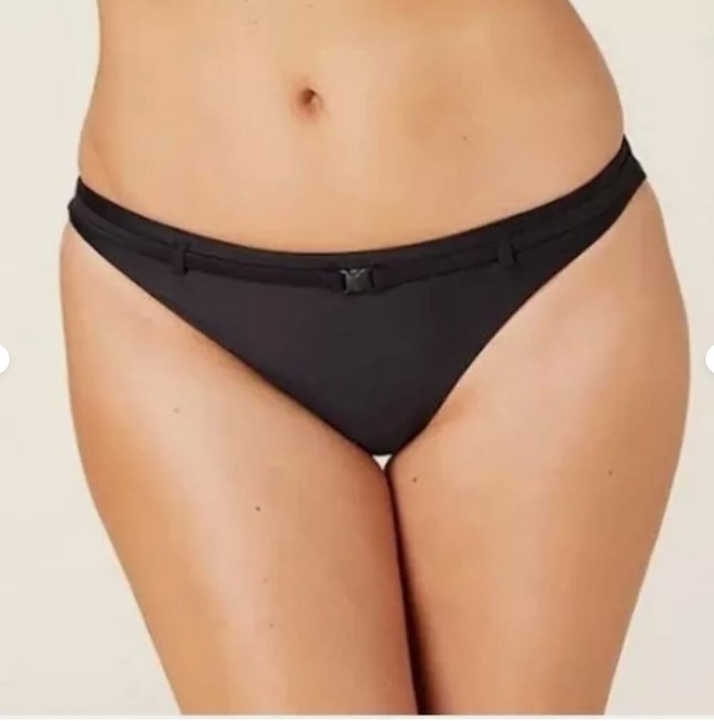 ANDIE SWIM NWT The Riviera Black Belted Bikini Bottom // M